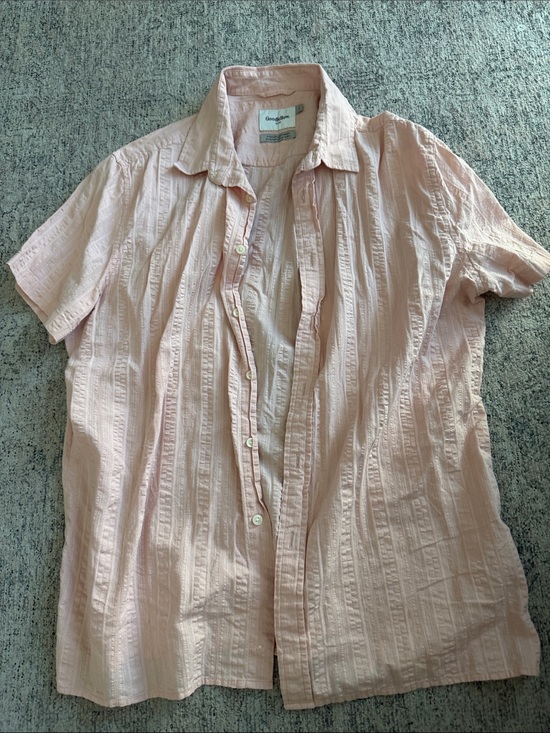 Goodfellow & Co Other - Goodfellow & Co Light Pink Short Sleeve Textured Button-Down Shirt